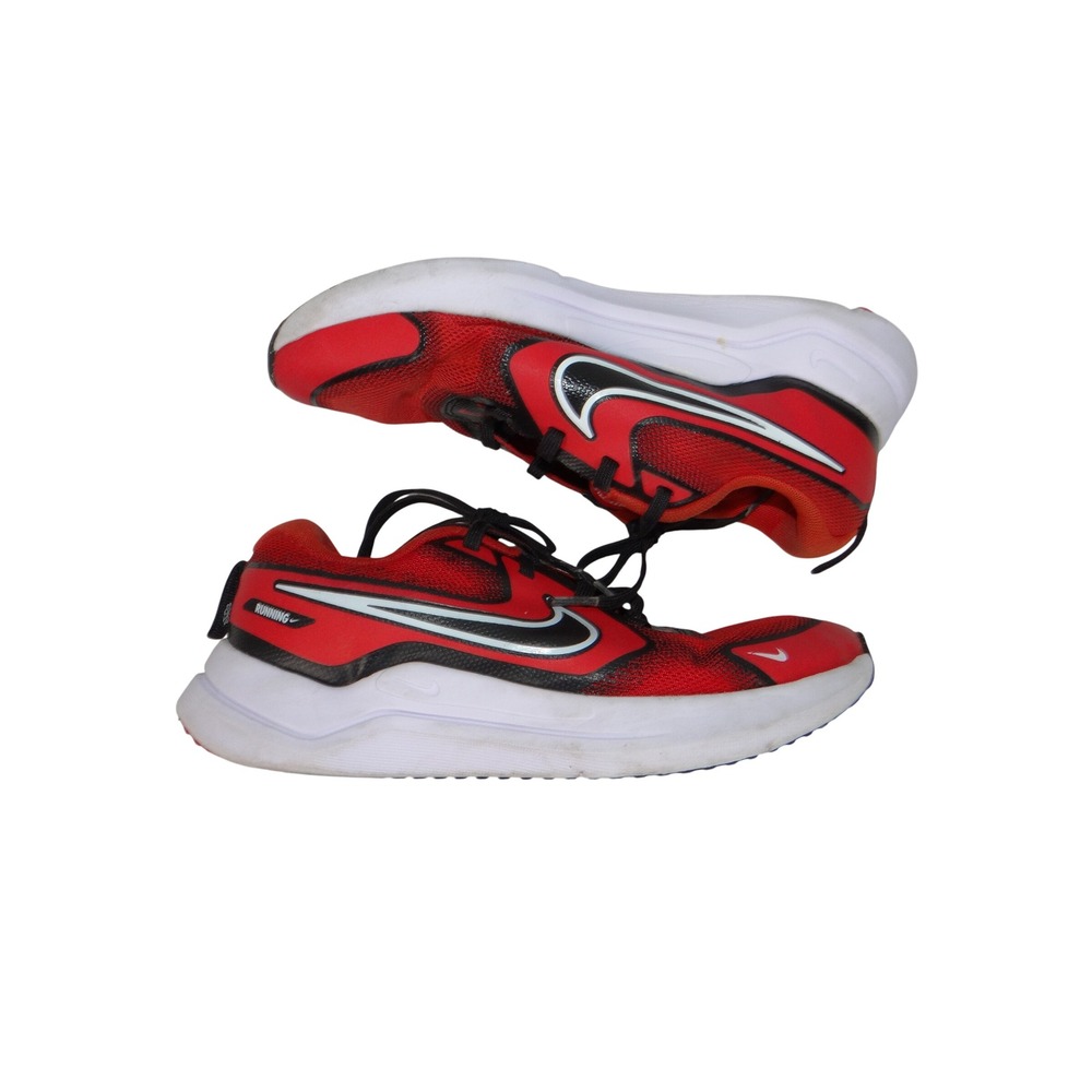 Nike Downshifter 12 Kids Running Shoes Red Black HM4402-601 Size 4Y